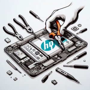 تعویض باتری لپ تاپ اچ پی