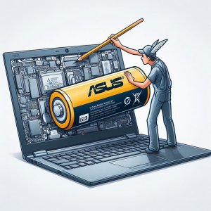 تعویض باتری لپ تاپ ایسوس